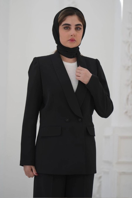 کت شلوار زنانه مدل یقه آرشال