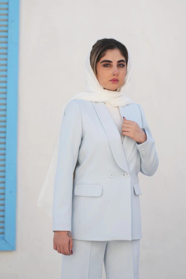 کت شلوار زنانه مدل یقه آرشال
